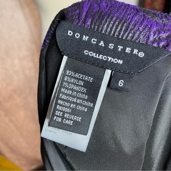 Doncaster Purple Black Skirt Suit - Picture 3 of 7